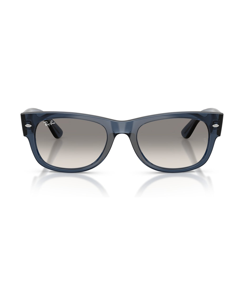 Mega Wayfarer II Sunglasses - Transparent Dark Blue/Clear Gradient Grey - Ray-Ban
