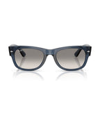 Mega Wayfarer II Sunglasses - Transparent Dark Blue/Clear Gradient Grey - Ray-Ban