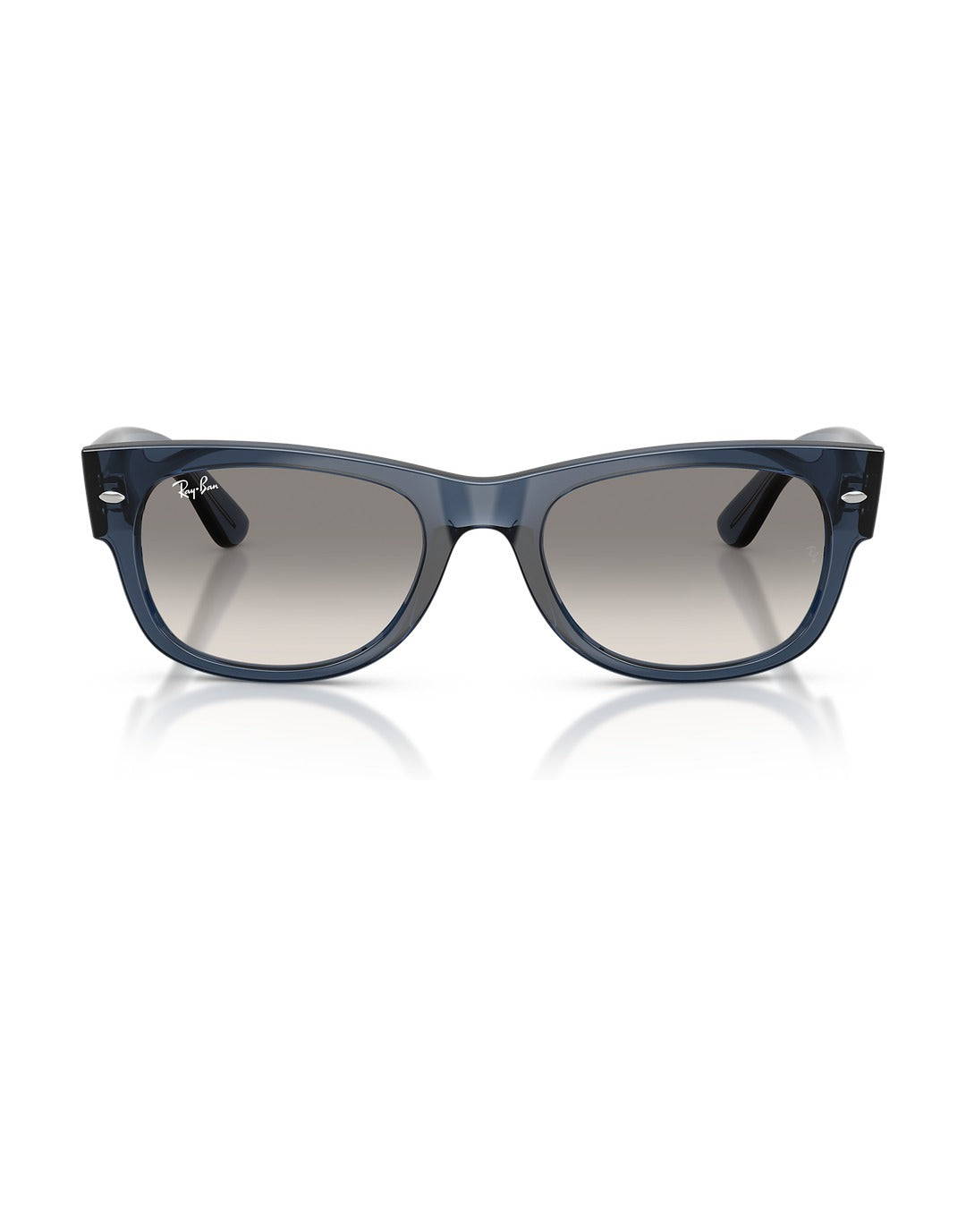 Mega Wayfarer II Sunglasses - Transparent Dark Blue/Clear Gradient Grey - Ray-Ban