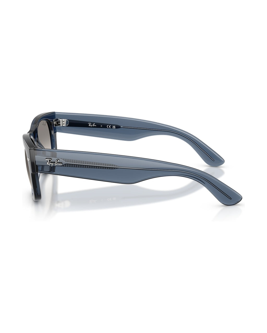 Mega Wayfarer II Sunglasses - Transparent Dark Blue/Clear Gradient Grey - Ray-Ban