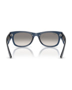Mega Wayfarer II Sunglasses - Transparent Dark Blue/Clear Gradient Grey - Ray-Ban