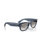 Mega Wayfarer II Sunglasses - Transparent Dark Blue/Clear Gradient Grey - Ray-Ban