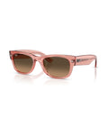 Mega Wayfarer II Sunglasses - Transparent Pink/Light Brown Gradient Black - Ray-Ban