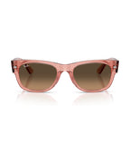 Mega Wayfarer II Sunglasses - Transparent Pink/Light Brown Gradient Black - Ray-Ban