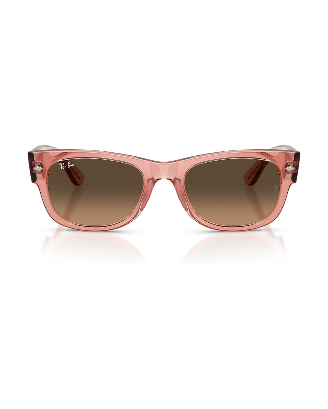 Mega Wayfarer II Sunglasses - Transparent Pink/Light Brown Gradient Black - Ray-Ban
