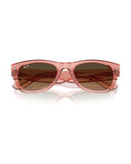 Mega Wayfarer II Sunglasses - Transparent Pink/Light Brown Gradient Black - Ray-Ban