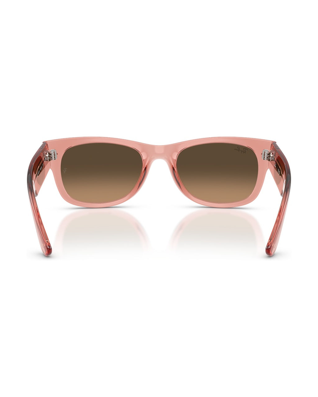 Mega Wayfarer II Sunglasses - Transparent Pink/Light Brown Gradient Black - Ray-Ban