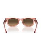 Mega Wayfarer II Sunglasses - Transparent Pink/Light Brown Gradient Black - Ray-Ban