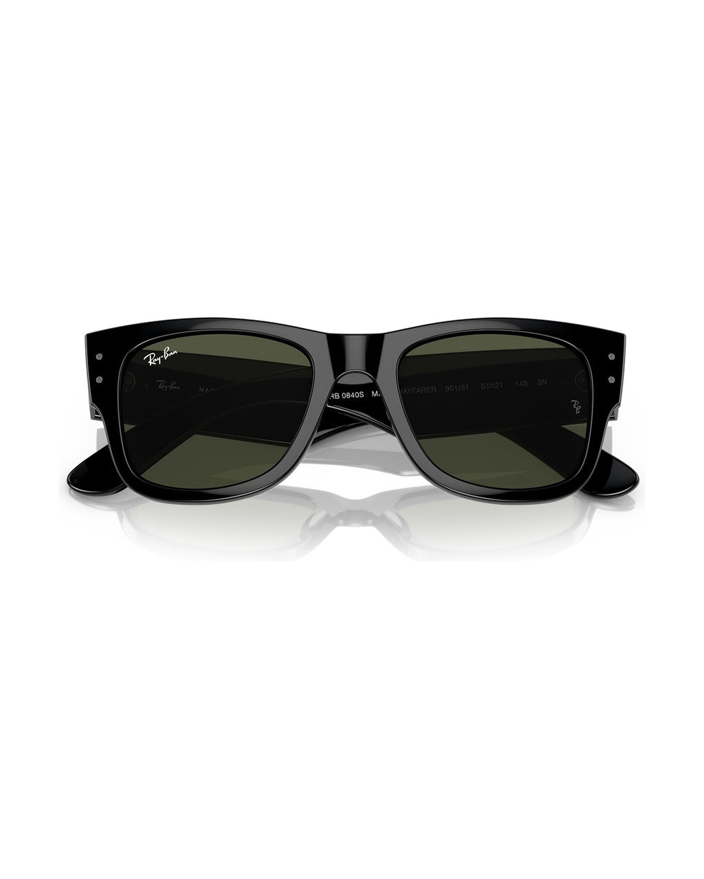 Mega Wayfarer Sunglasses - Black/Green - Ray-Ban