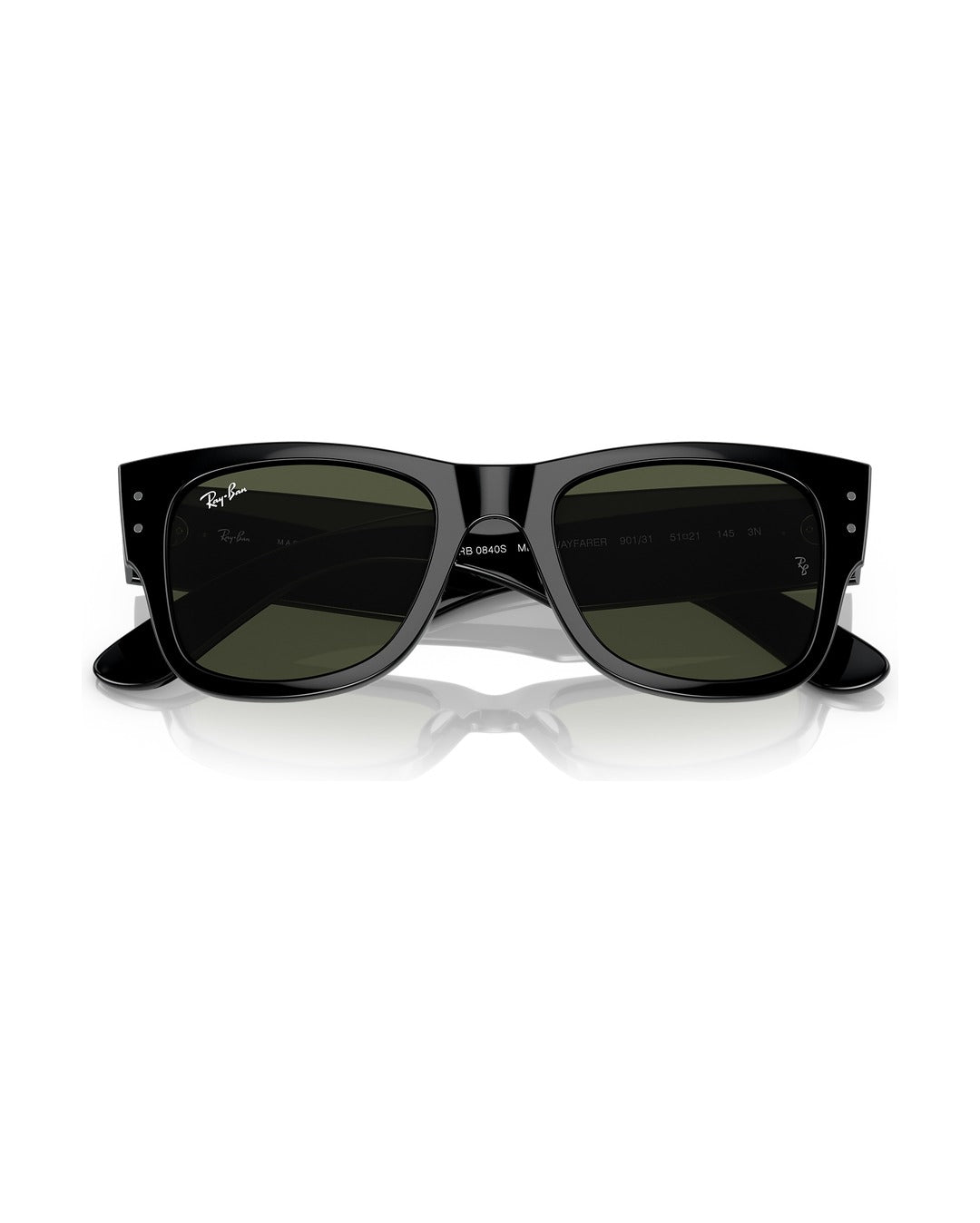 Mega Wayfarer Sunglasses - Black/Green - Ray-Ban