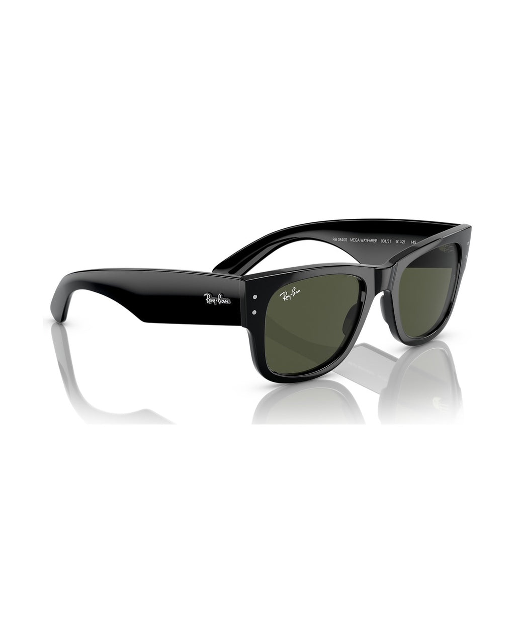 Mega Wayfarer Sunglasses - Black/Green - Ray-Ban