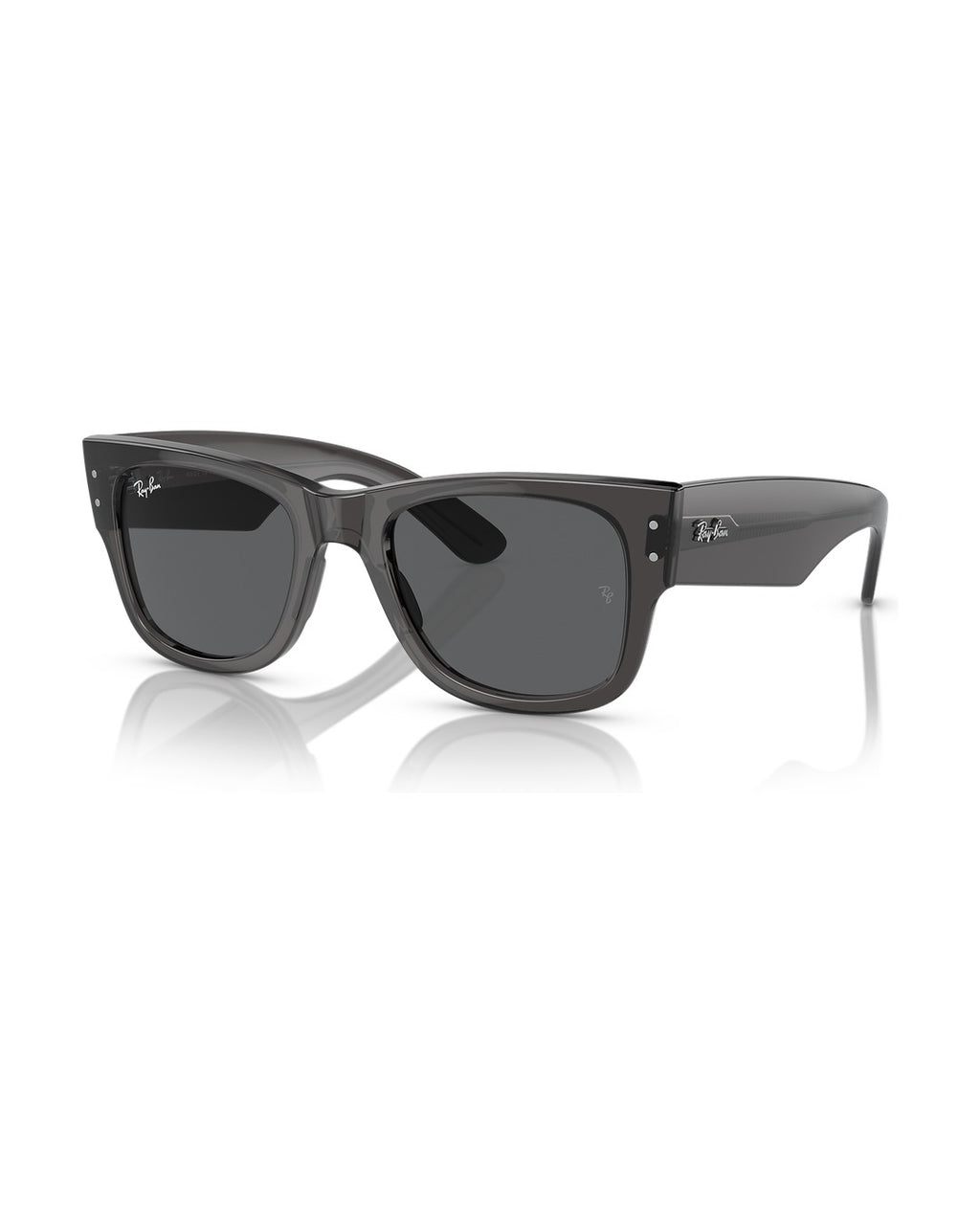 Mega Wayfarer Sunglasses - Transparent Black/Dark Grey - Ray-Ban