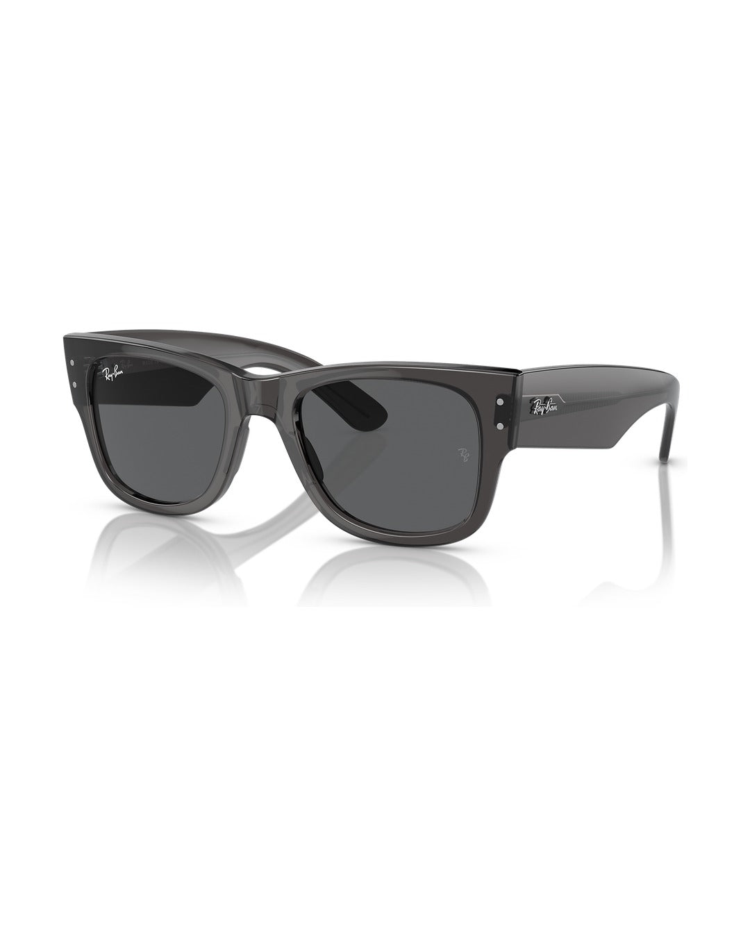 Mega Wayfarer Sunglasses - Transparent Black/Dark Grey - Ray-Ban