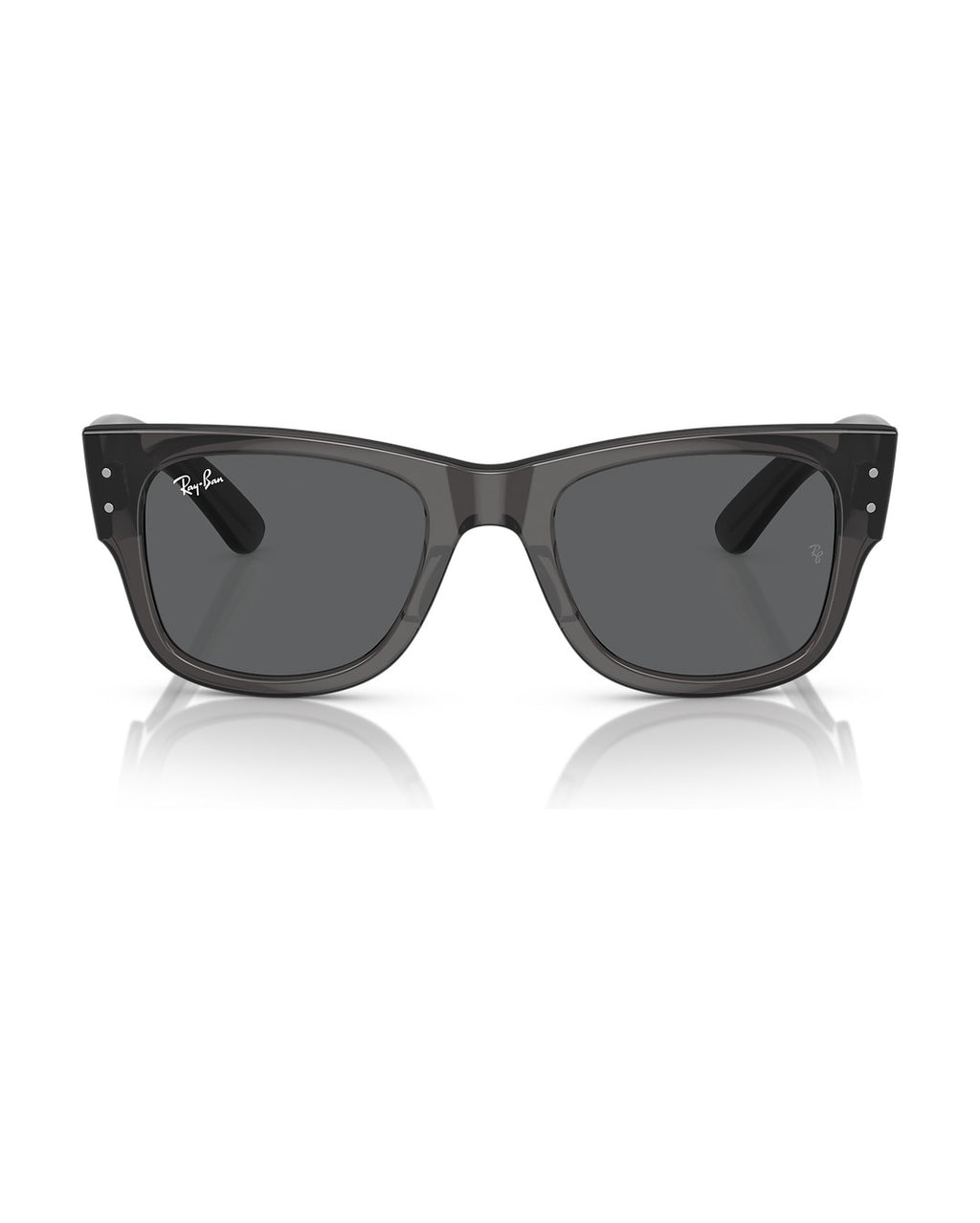 Mega Wayfarer Sunglasses - Transparent Black/Dark Grey - Ray-Ban