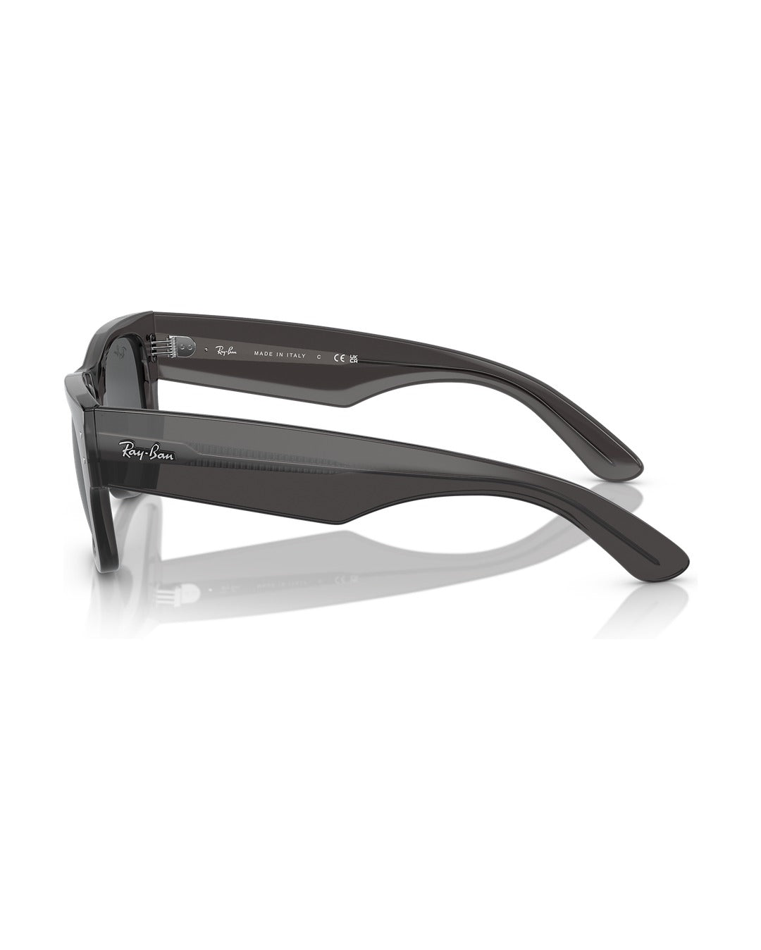 Mega Wayfarer Sunglasses - Transparent Black/Dark Grey - Ray-Ban