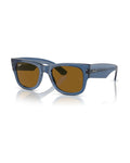 Mega Wayfarer Sunglasses - Transparent Blue/Brown - Ray-Ban