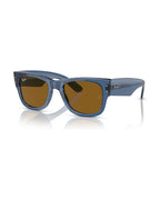 Mega Wayfarer Sunglasses - Transparent Blue/Brown - Ray-Ban