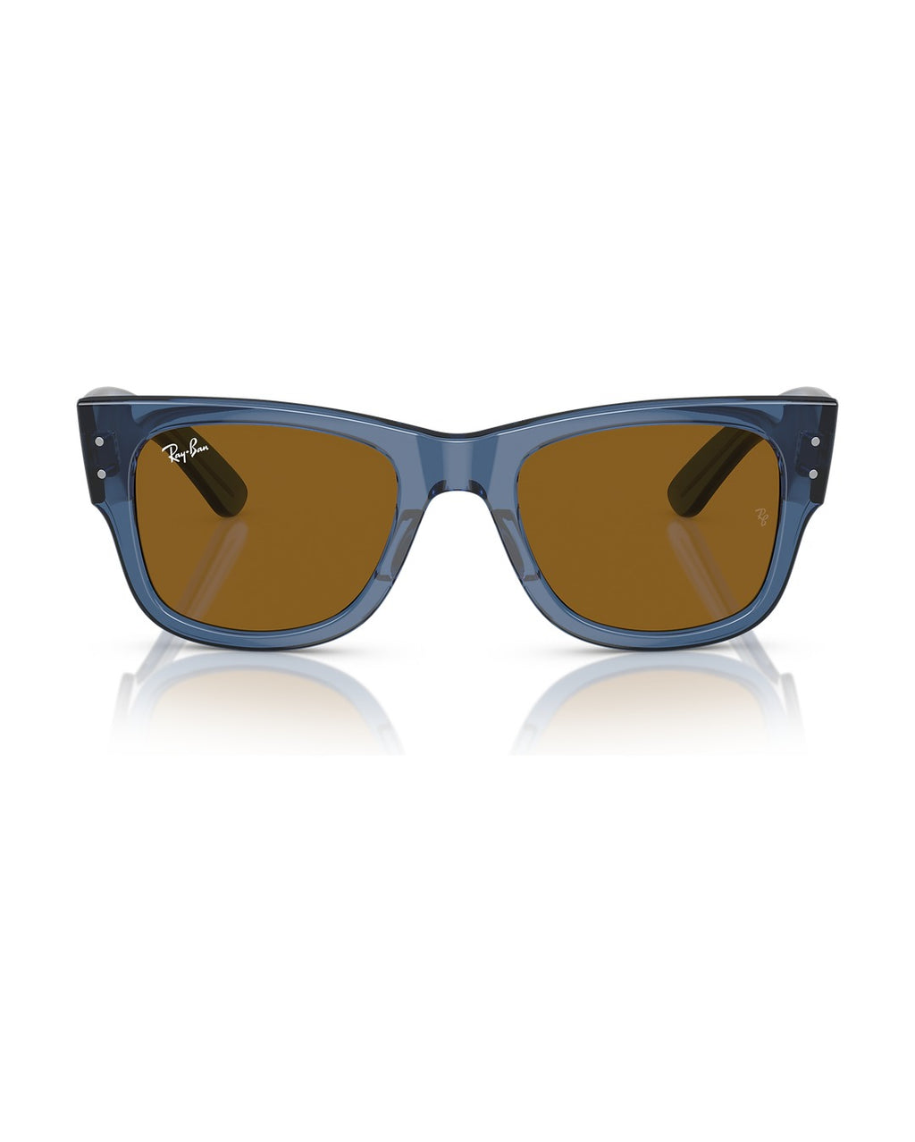 Mega Wayfarer Sunglasses - Transparent Blue/Brown - Ray-Ban