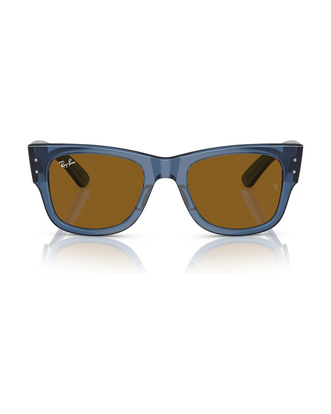Mega Wayfarer Sunglasses - Transparent Blue/Brown - Ray-Ban