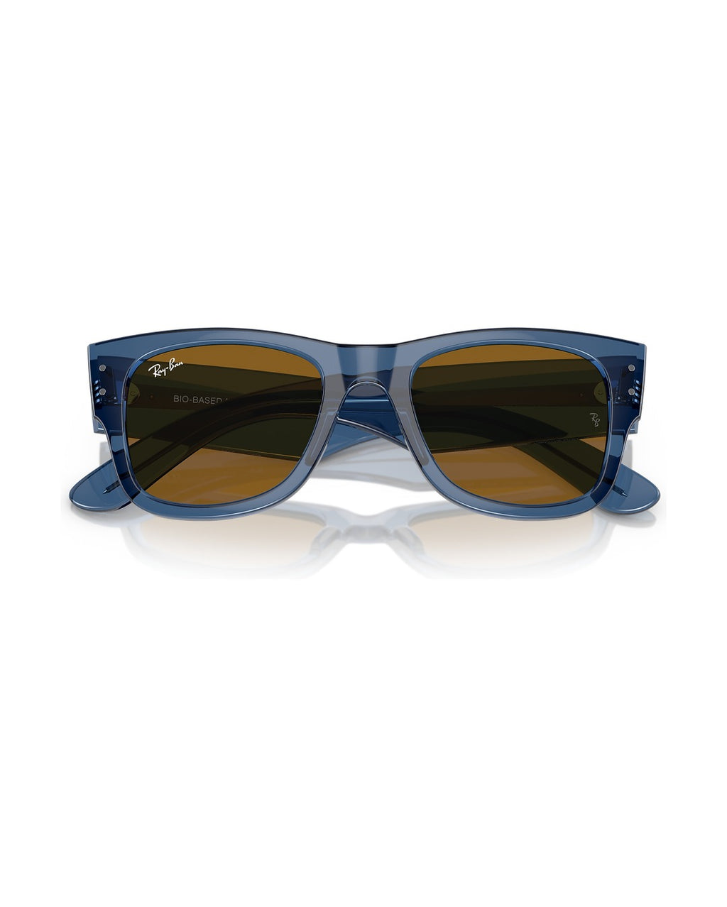 Mega Wayfarer Sunglasses - Transparent Blue/Brown - Ray-Ban