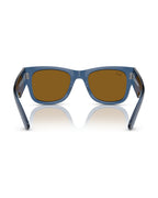 Mega Wayfarer Sunglasses - Transparent Blue/Brown - Ray-Ban