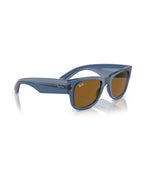 Mega Wayfarer Sunglasses - Transparent Blue/Brown - Ray-Ban