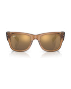 Mega Wayfarer Sunglasses - Transparent Brown/Gold - Ray-Ban