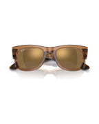 Mega Wayfarer Sunglasses - Transparent Brown/Gold - Ray-Ban