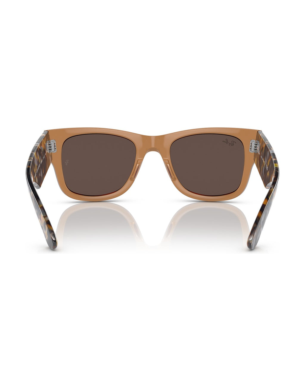Mega Wayfarer Sunglasses - Transparent Brown/Gold - Ray-Ban