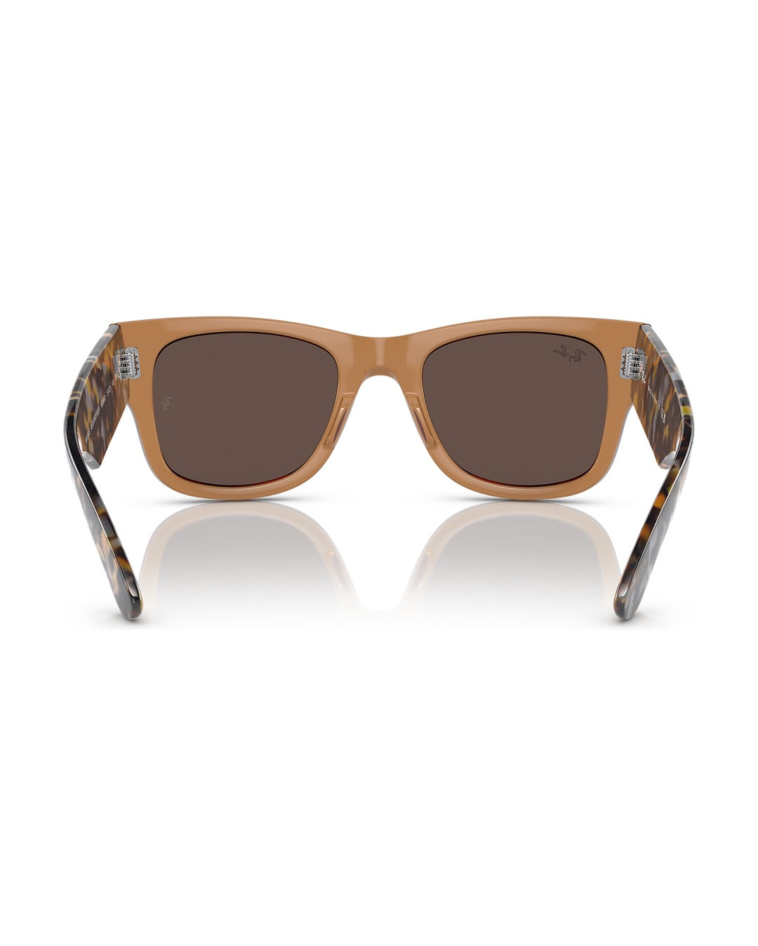 Mega Wayfarer Sunglasses - Transparent Brown/Gold - Ray-Ban