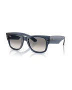 Mega Wayfarer Sunglasses - Transparent Dark Blue/Clear Gradient Grey - Ray-Ban