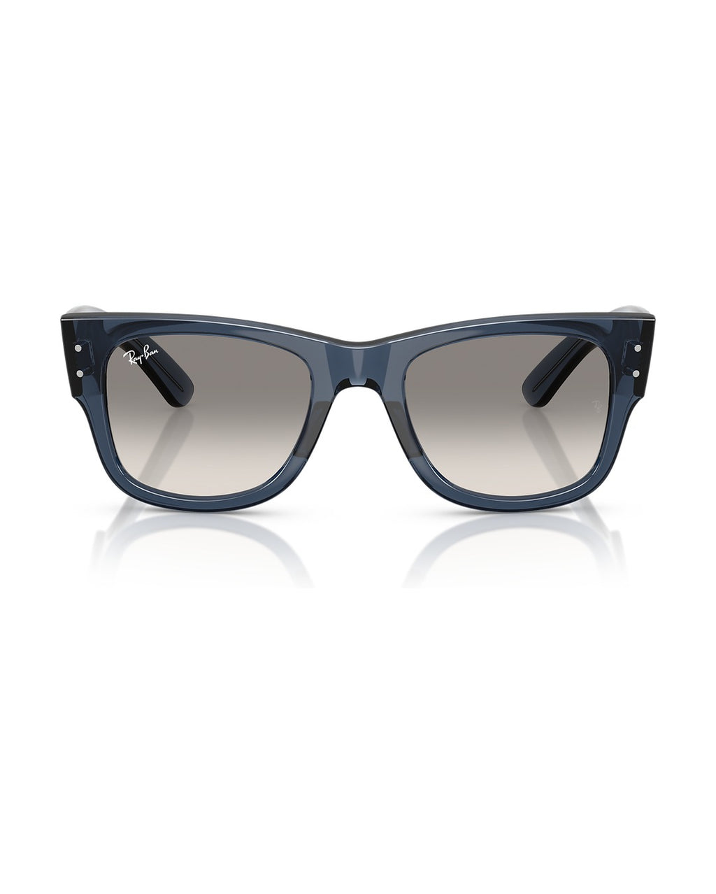 Mega Wayfarer Sunglasses - Transparent Dark Blue/Clear Gradient Grey - Ray-Ban