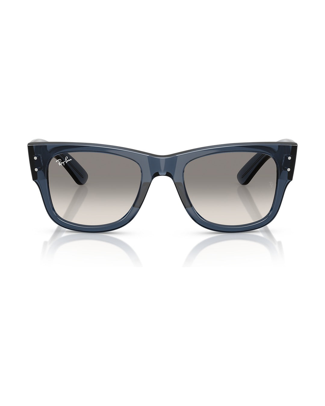 Mega Wayfarer Sunglasses - Transparent Dark Blue/Clear Gradient Grey - Ray-Ban
