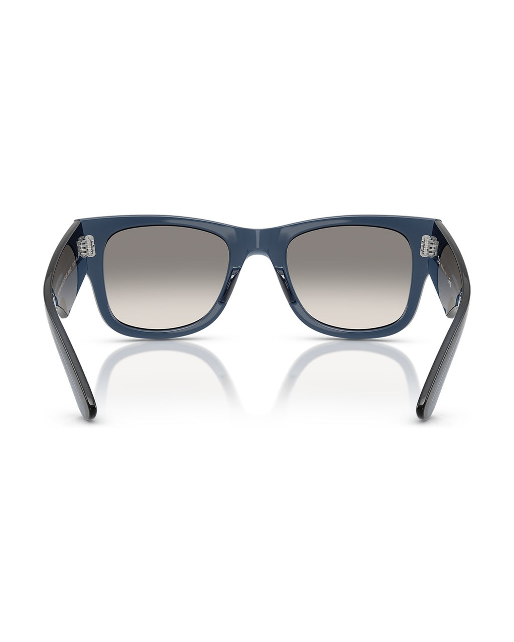 Mega Wayfarer Sunglasses - Transparent Dark Blue/Clear Gradient Grey - Ray-Ban
