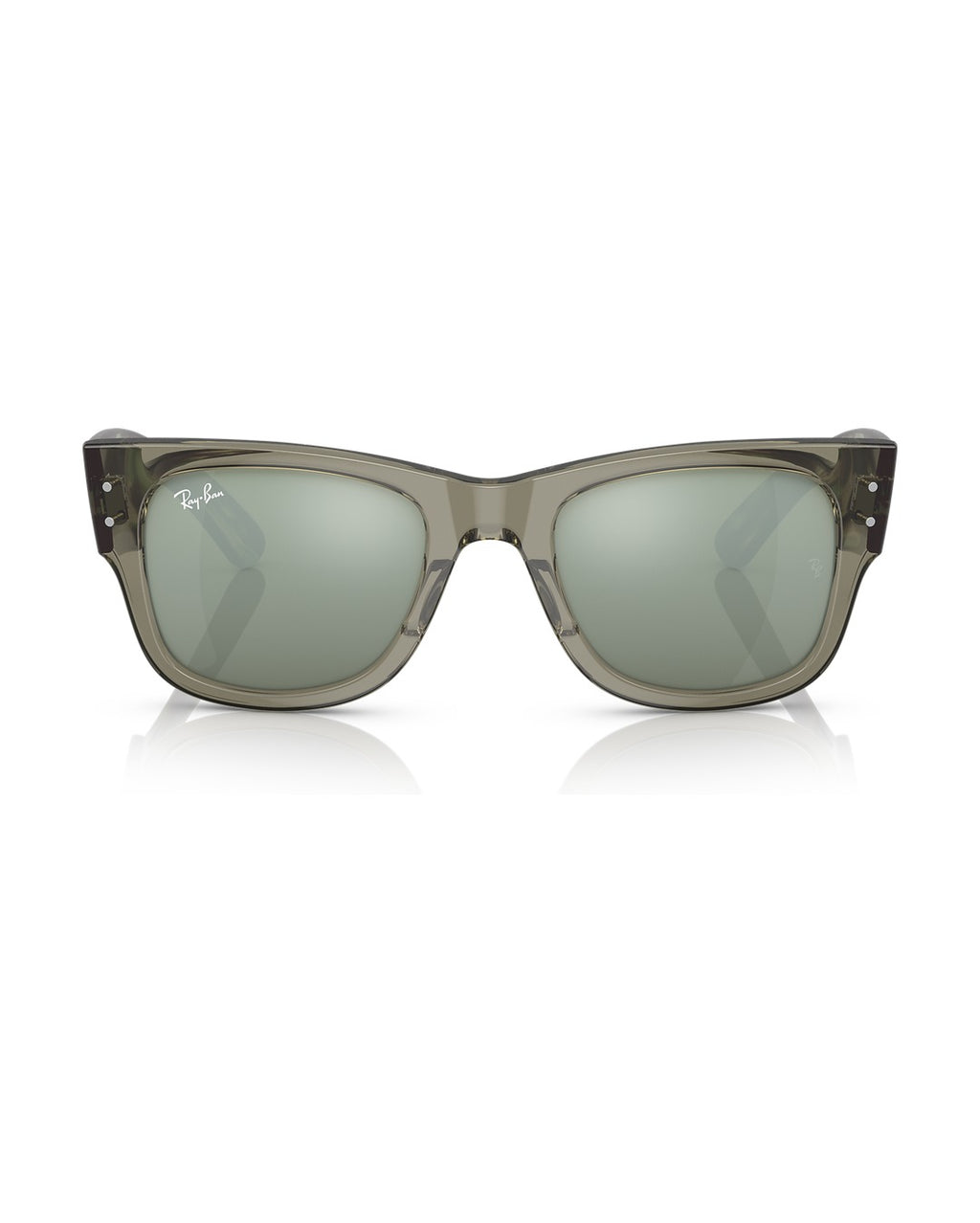 Mega Wayfarer Sunglasses - Transparent Green/Silver - Ray-Ban