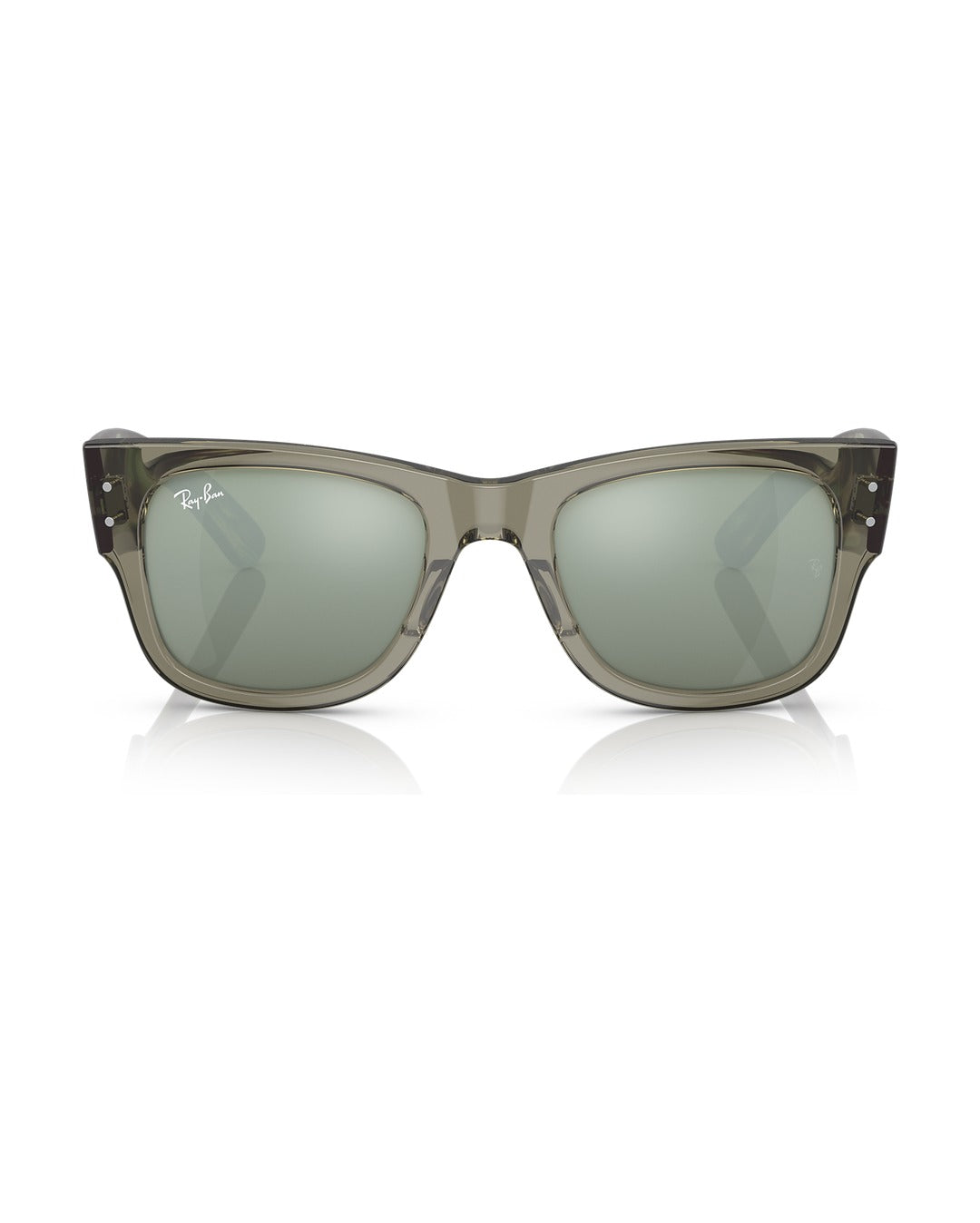 Mega Wayfarer Sunglasses - Transparent Green/Silver - Ray-Ban
