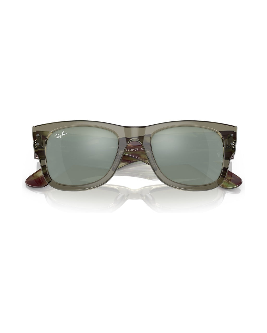 Mega Wayfarer Sunglasses - Transparent Green/Silver - Ray-Ban