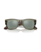 Mega Wayfarer Sunglasses - Transparent Green/Silver - Ray-Ban