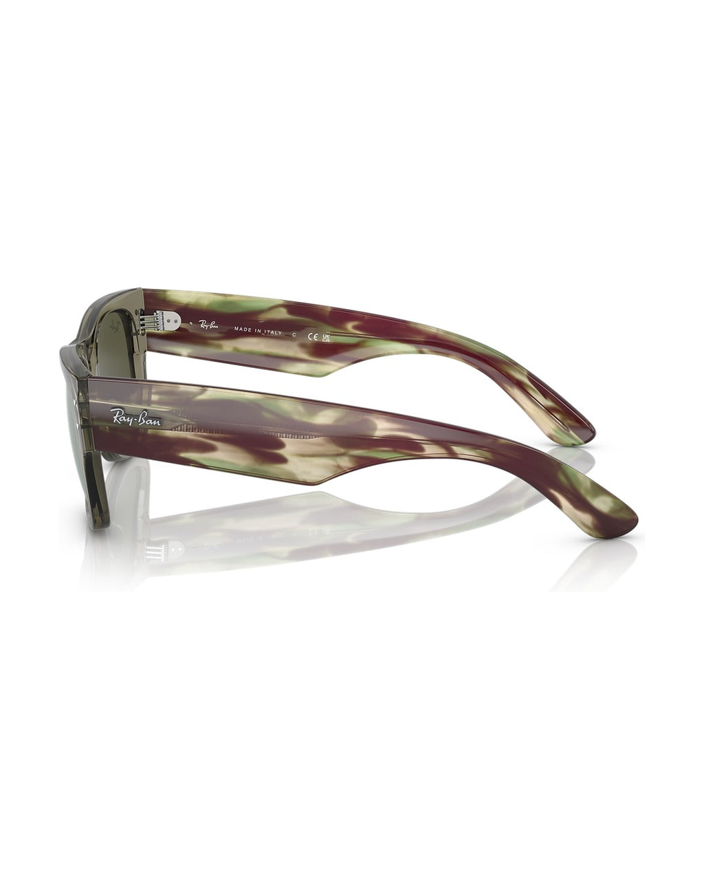 Mega Wayfarer Sunglasses - Transparent Green/Silver - Ray-Ban