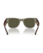 Mega Wayfarer Sunglasses - Transparent Green/Silver - Ray-Ban