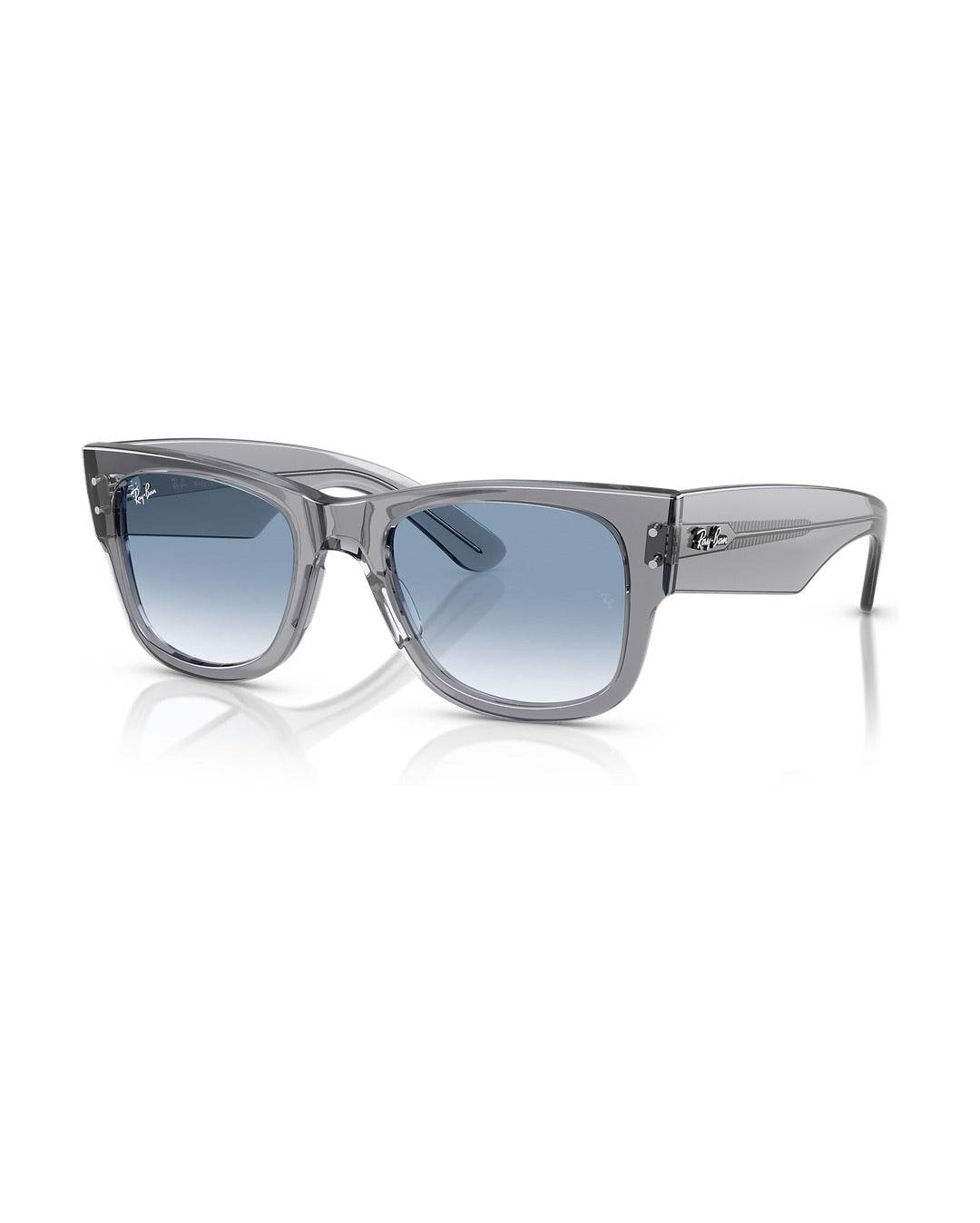Mega Wayfarer Sunglasses - Transparent Grey/Clear Gradient Blue - Ray-Ban