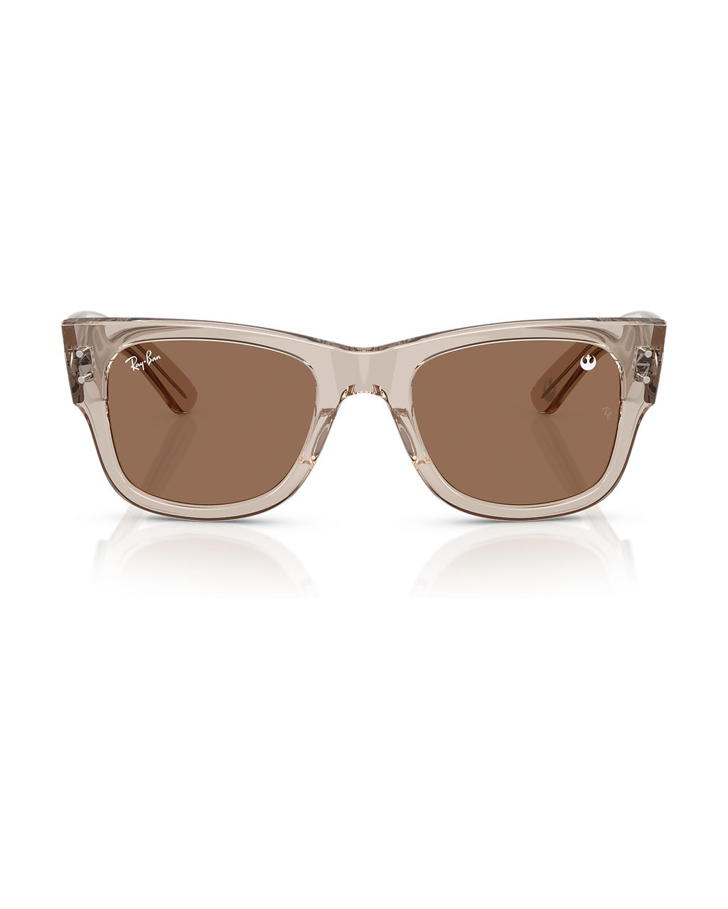 Mega Wayfarer Sunglasses - Transparent Light Brown/Dark Brown - Ray-Ban