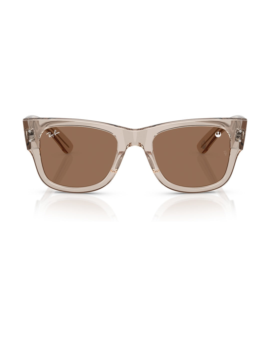 Mega Wayfarer Sunglasses - Transparent Light Brown/Dark Brown - Ray-Ban