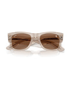 Mega Wayfarer Sunglasses - Transparent Light Brown/Dark Brown - Ray-Ban