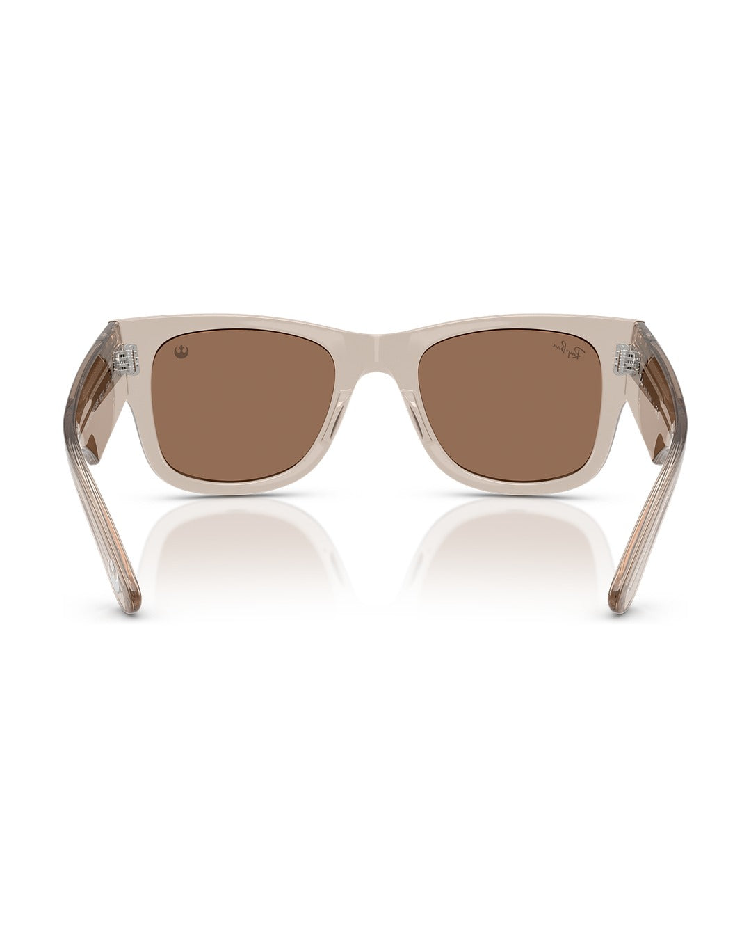 Mega Wayfarer Sunglasses - Transparent Light Brown/Dark Brown - Ray-Ban