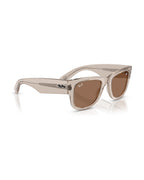 Mega Wayfarer Sunglasses - Transparent Light Brown/Dark Brown - Ray-Ban
