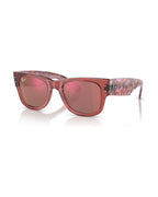 Mega Wayfarer Sunglasses - Transparent Pink/Solid Color - Ray-Ban