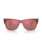 Mega Wayfarer Sunglasses - Transparent Pink/Solid Color - Ray-Ban