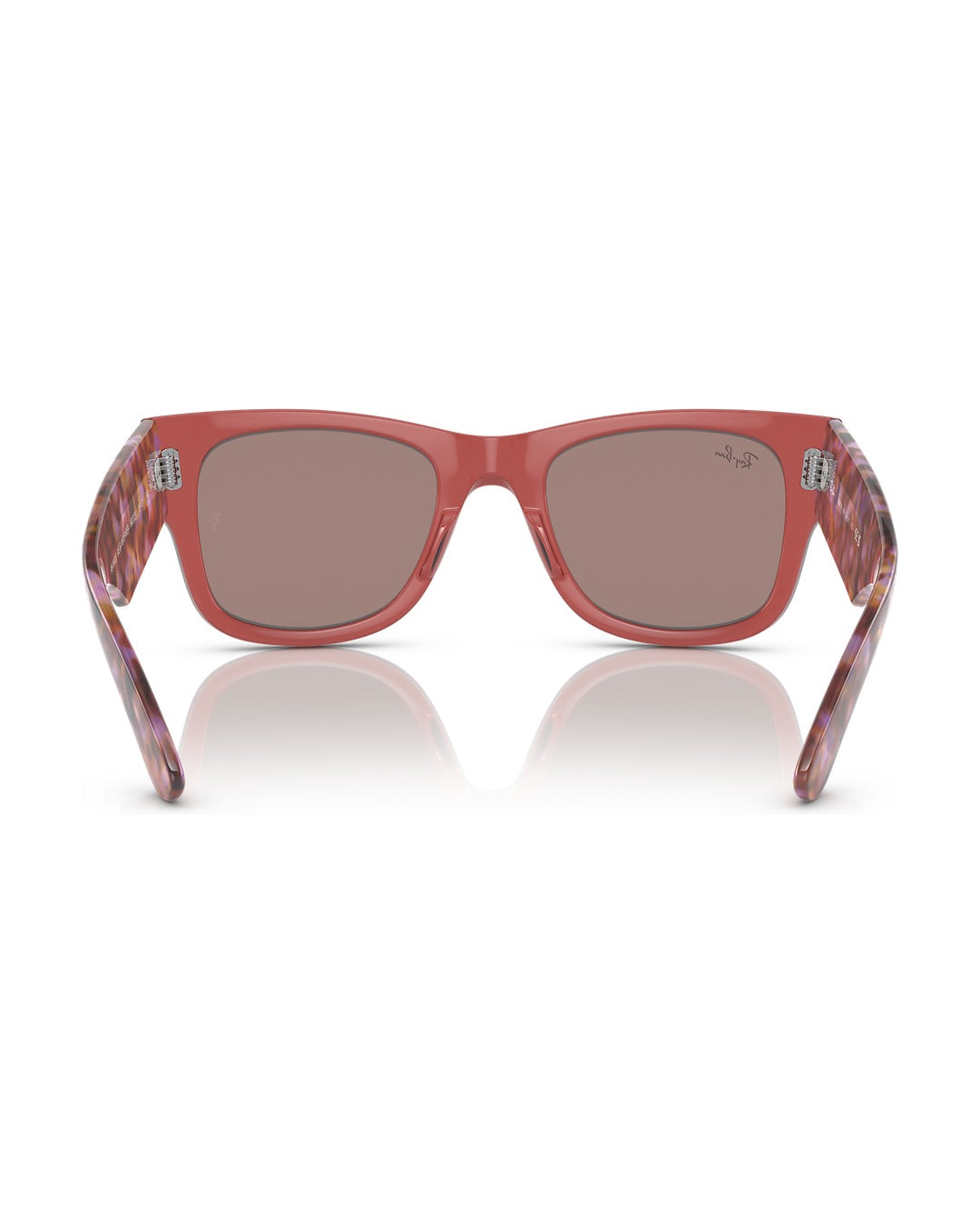 Mega Wayfarer Sunglasses - Transparent Pink/Solid Color - Ray-Ban
