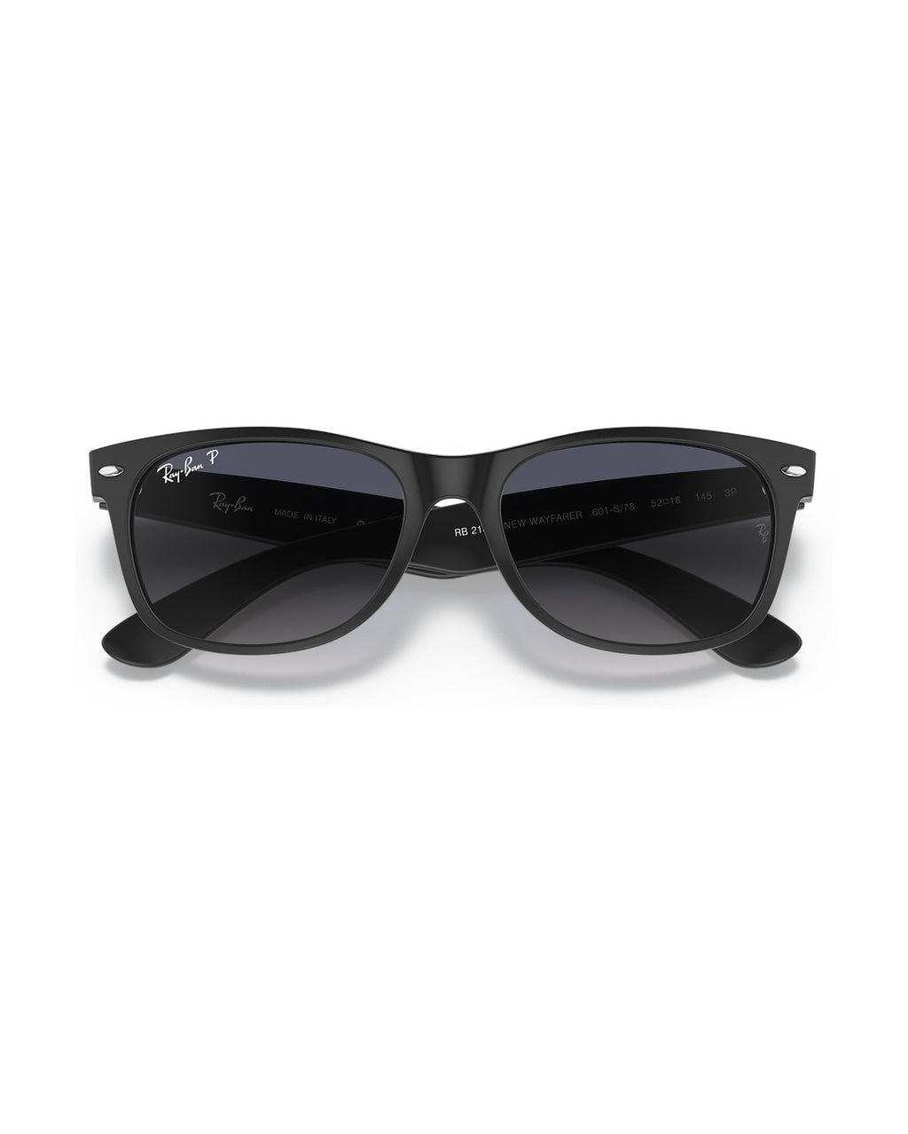 New Wayfarer Sunglasses - Black/Blue Gradient Polarized - Ray-Ban